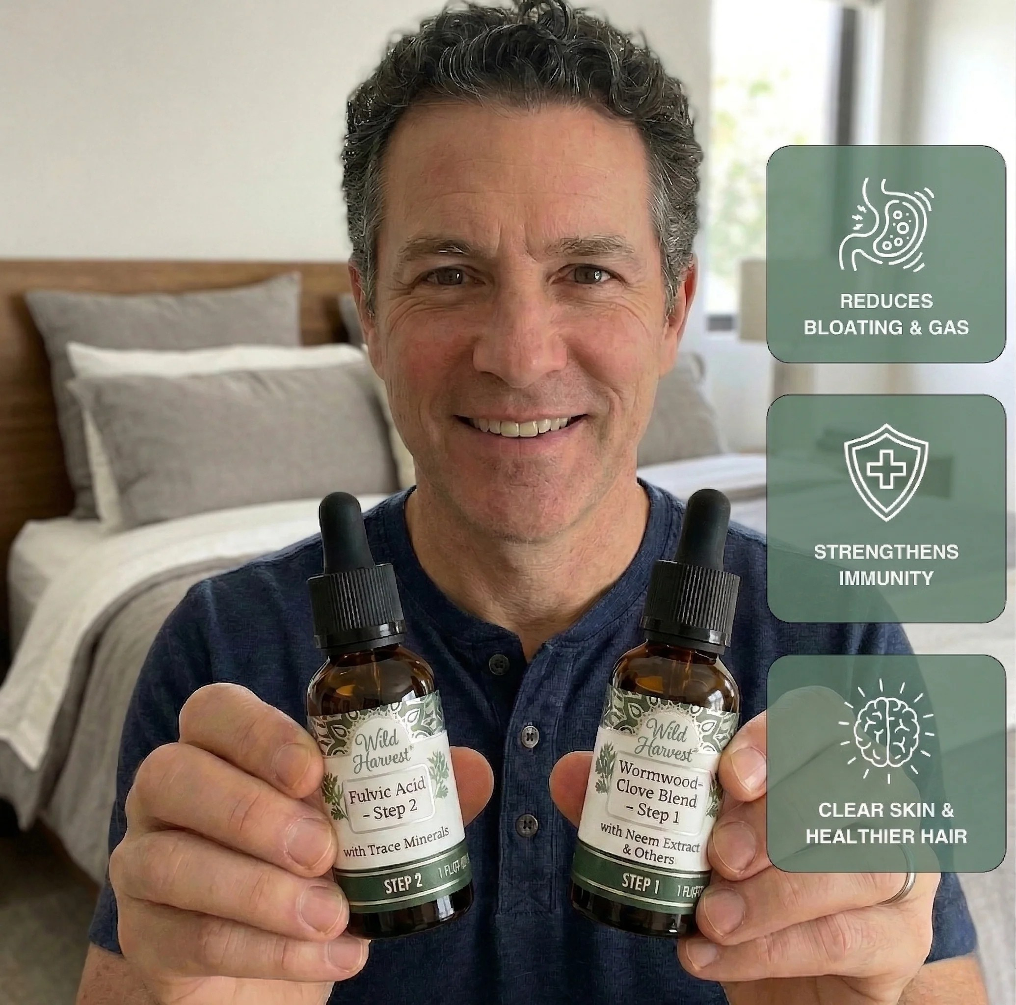 Wild Harvest® GutCleanse 2-Step Parasite Cleanse Kit - Natural Herbal Detox for a Cleaner, Healthier Gut