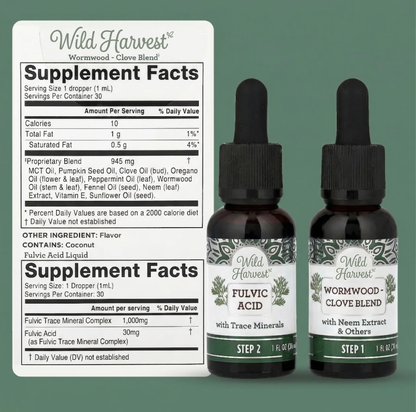 Wild Harvest GutCleanse Kit - Targets Hidden Gut Parasites To Restore Your Digestion, Energy, and Clarity From the Inside Out