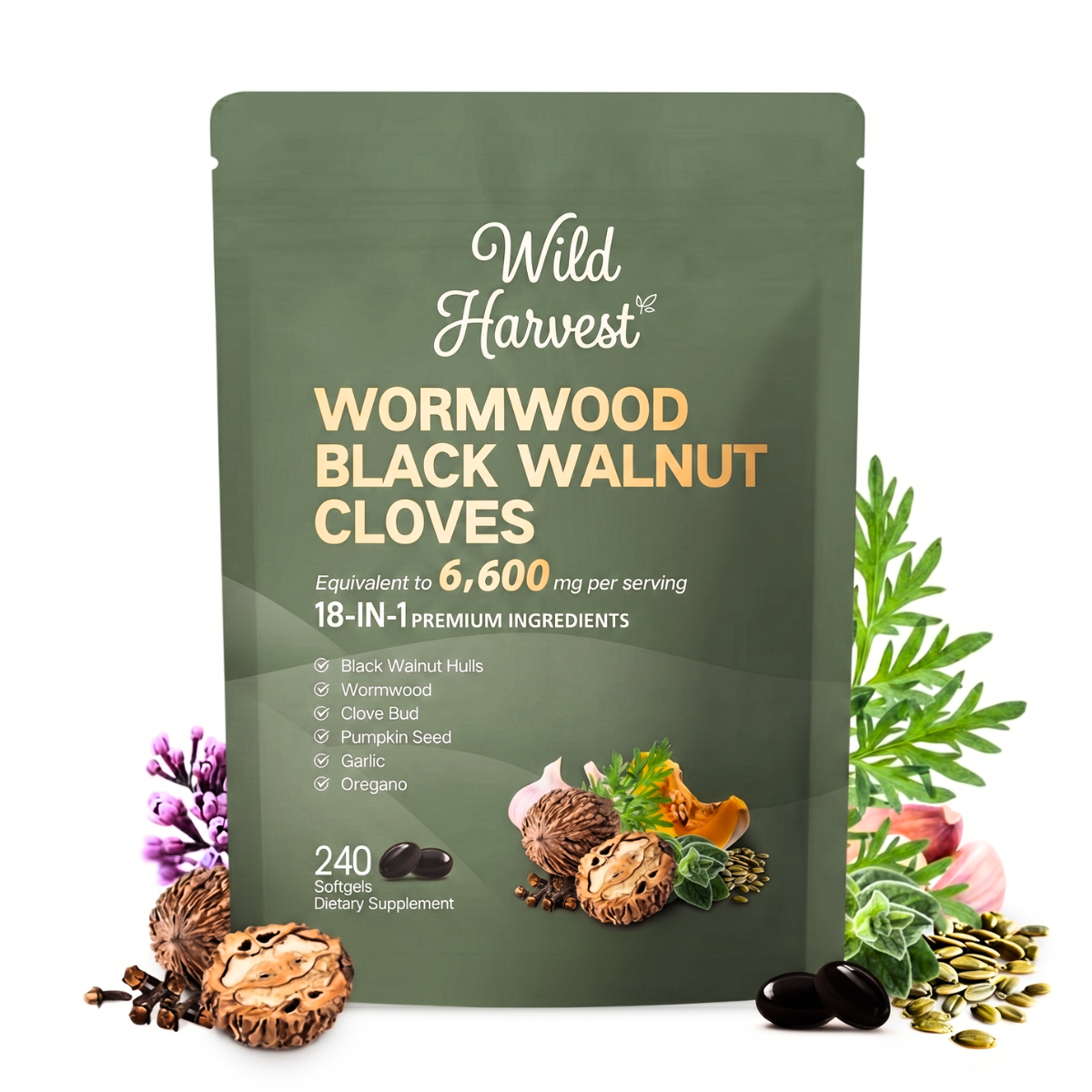 Wormwood Black Walnut Cloves