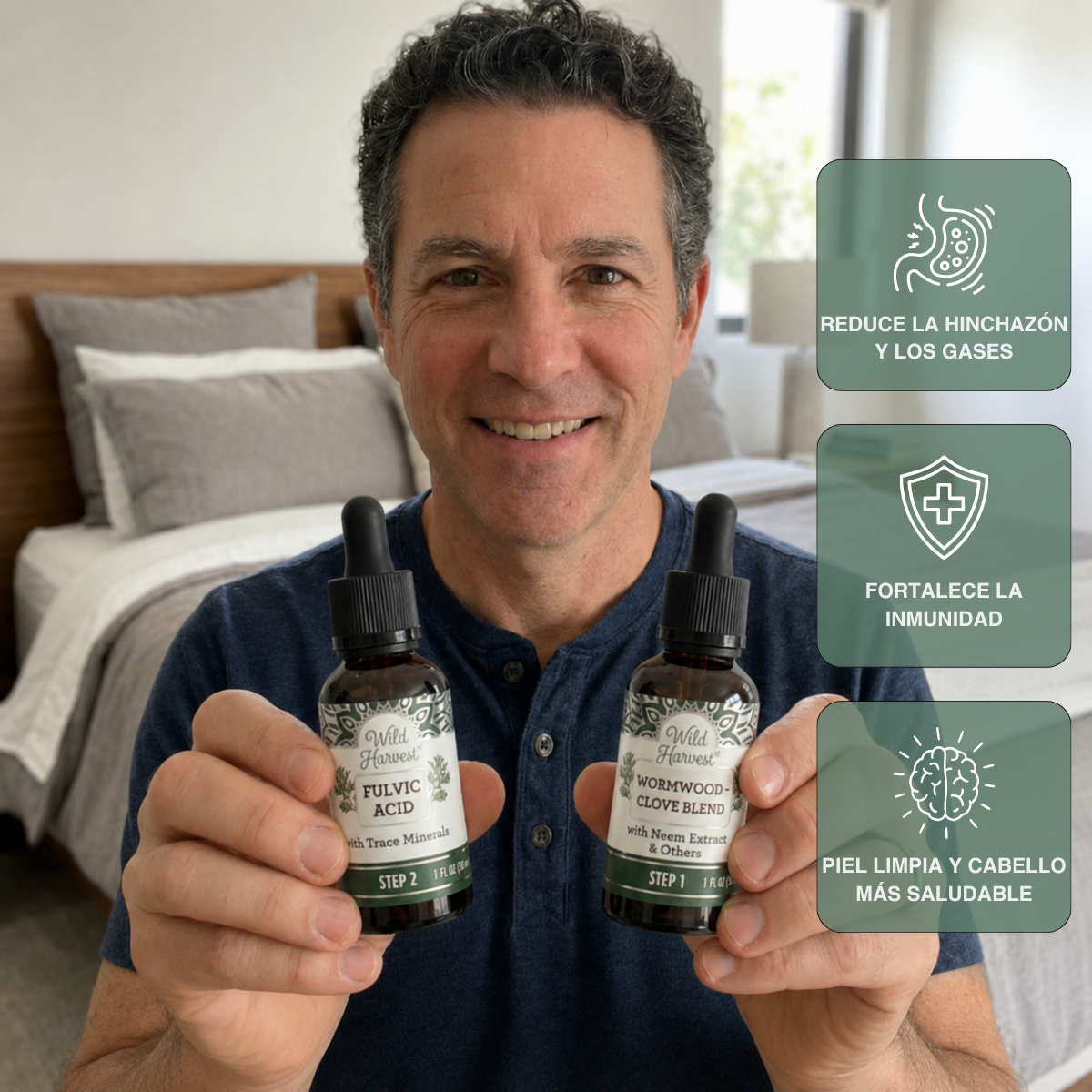 WildHarvest™ Kit de limpieza intestinal en 2 pasos GutCleanse – Desintoxicación herbal natural para un intestino más limpio y saludable